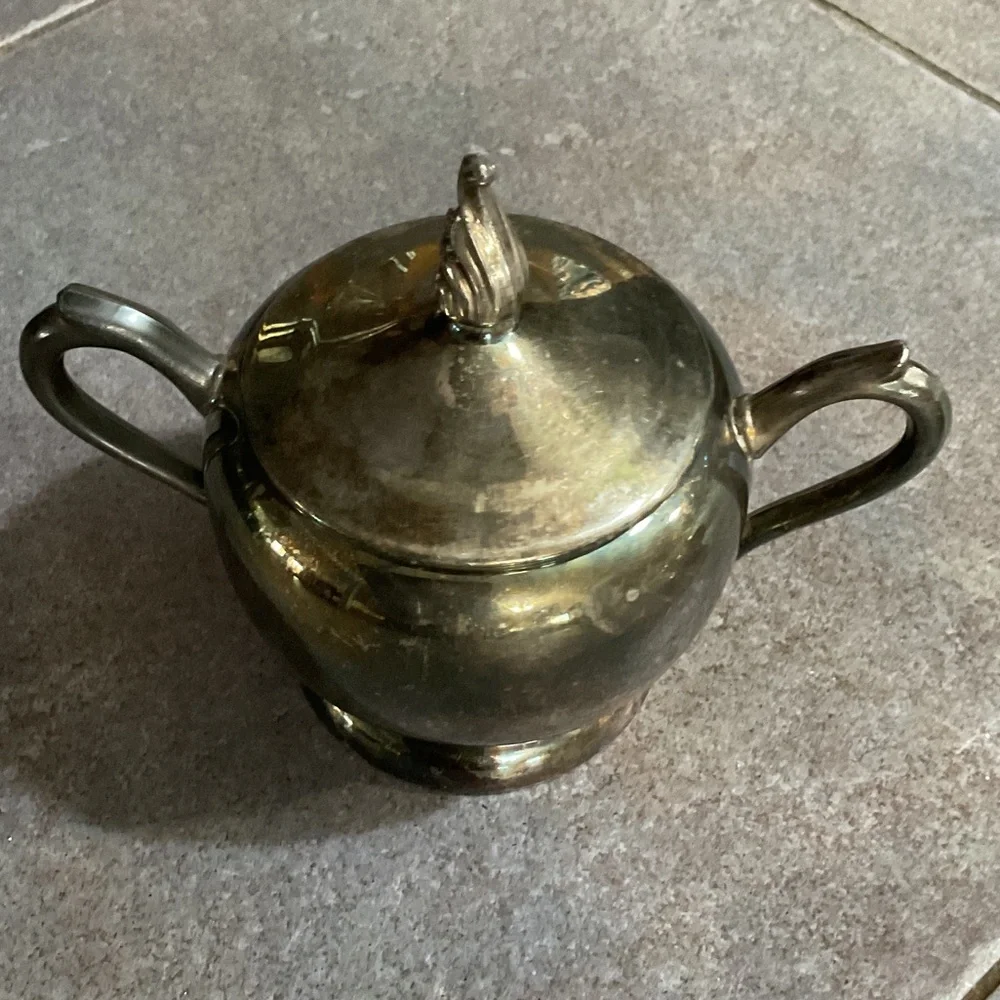 Silver  plated cream and Sugar Bowl Set